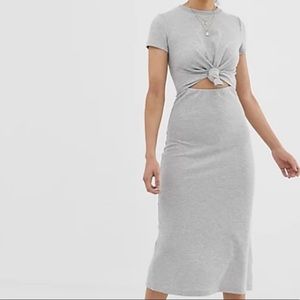 Cute Tie front midi dress